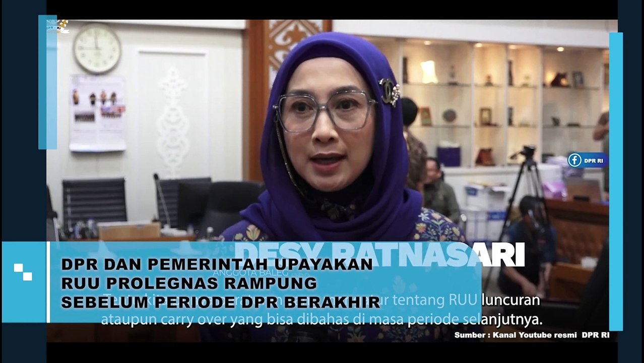 DPR Dan Pemerintah Upayakan RUU Prolegnas Rampung Sebelum Periode Dewan Berakhir