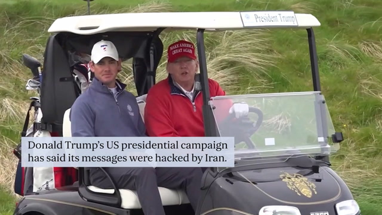 Donald Trump US presidential campaign says its internal messages were hacked by Iran