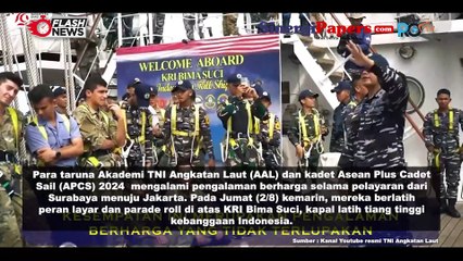 Taruna AAL dan Kadet APCS 2024 Belajar Peran Layar dan Parade Roll dari Prajurit TNI AL