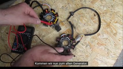 So prüfen Sie den Generator und den Induktionssensor eines Rollers auf Funktionsfähigkeit