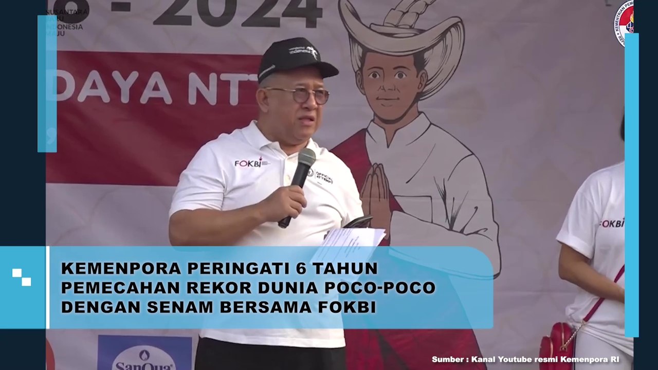 Kemenpora Peringati 6 Tahun Pemecahan Rekor Dunia Poco-Poco Dengan Senam bersama FOKBI