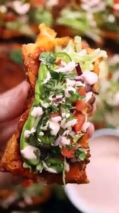 Upside Down Puff Pastry Tacos