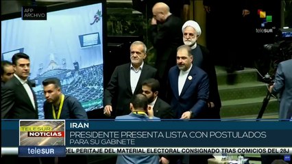 Presidente de Irán presenta su lista de candidatos al gabinete