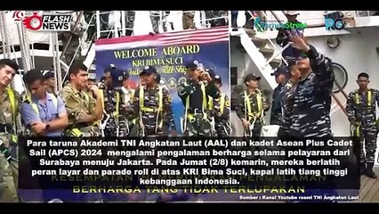 Taruna AAL dan Kadet APCS 2024 Belajar Peran Layar dan Parade Roll dari Prajurit TNI AL