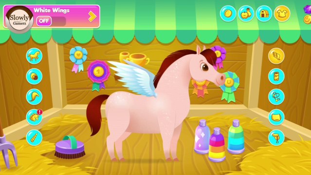 Horse Funny Game | Pixie the Pony Virtual Pet | Pet Animal | Horse Race | Slowly Gamerz