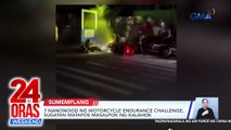 7 nanonood ng motorcycle endurance challenge, sugatan matapos masalpok ng kalahok | 24 Oras Weekend