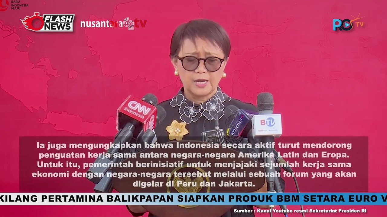 Menlu Retno Marsudi Jelaskan Hubungan Ekonomi dengan Negara Sahabat Pasca Penerimaan Surat Kepercayaan