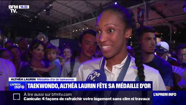 Ça a été une journée exceptionnelle : Althéa Laurin, première française médaillée d'or aux en taekwondo Jeux olympiques, revient sur son sacre