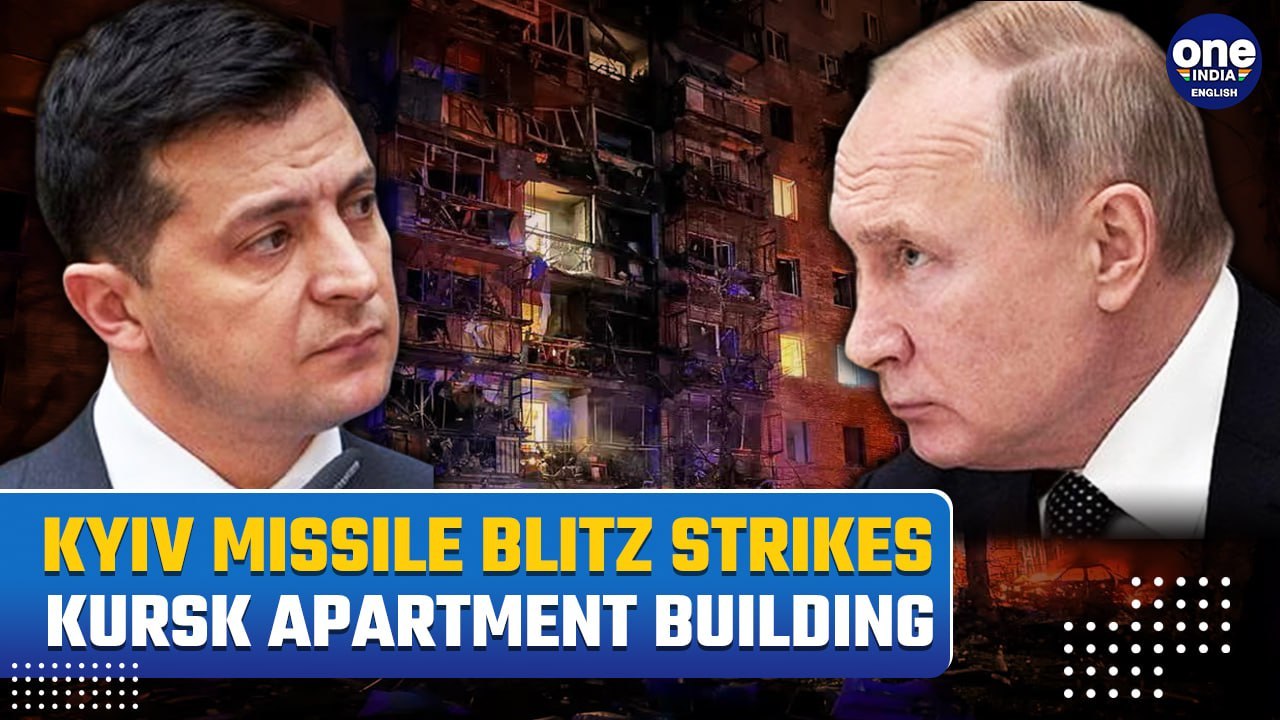 Shocking Video Shows Kursk Multistorey Bombed In Russia: Putin's All-Out War Any Moment| Watch