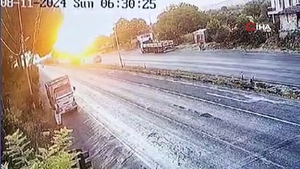 Katliam gibi kaza kamerada