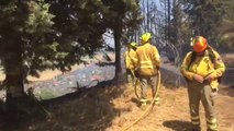 Un incendio en Las Herencias (Toledo) obliga a desalojar a 80 personas