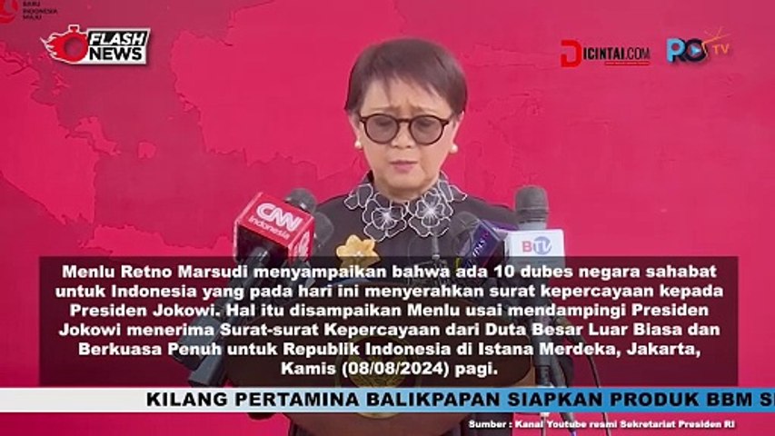 Menlu Retno Marsudi Terima Surat Kepercayaan dari Duta Besar LBB