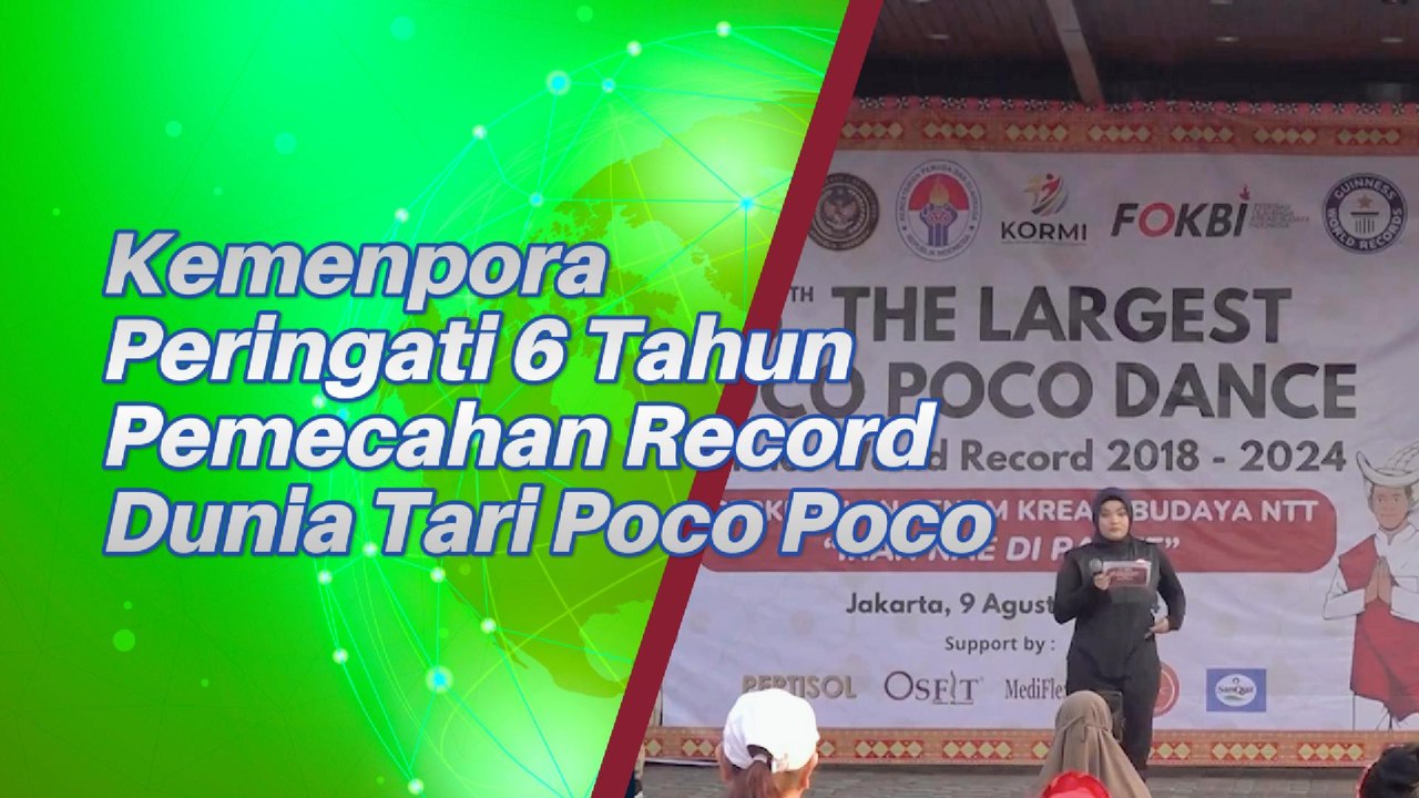 Kemenpora Peringatan 6 Tahun Pemecahan Record Tari Poco Poco