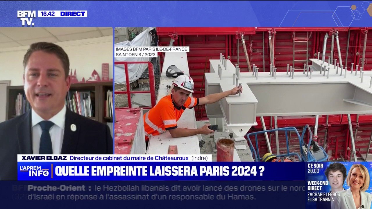 Héritage des JO: "Il y a aussi un héritage immatériel, on sait qu'à la rentrée un grand nombre de jeunes vont s'inscrire dans les clubs sportifs", assure Xavier Elbaz, directeur du cabinet du maire de Châteauroux