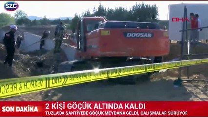 2 işçi göçük altında kaldı