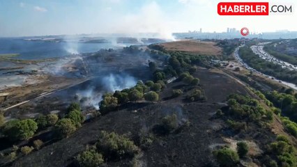 Avcılar'da çıkan yangın sonrası gecekondu küle döndü