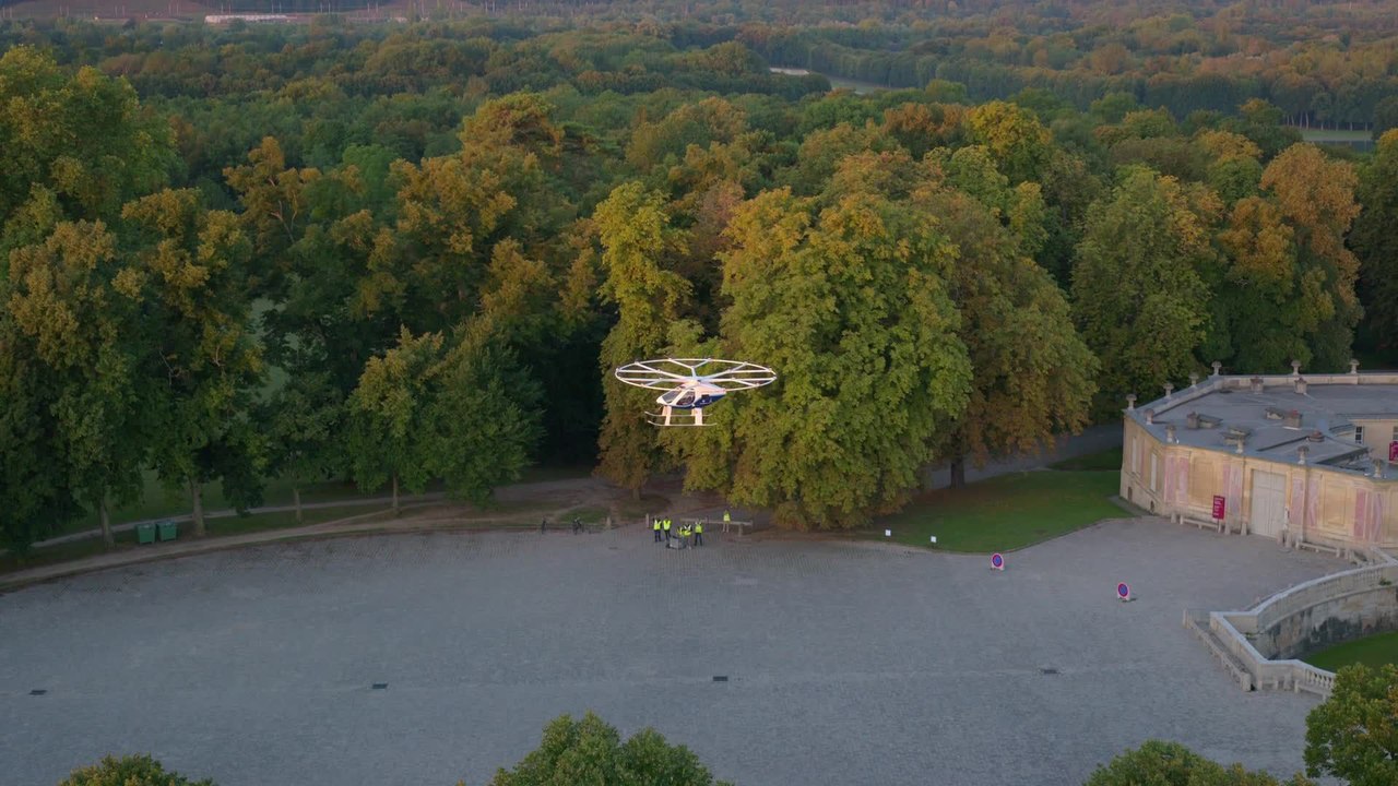 Versaille : décollage du Volocopter