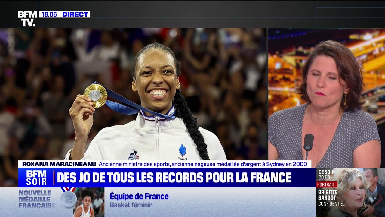 Roxana Maracineanu (ancienne ministre des Sports, ancienne nageuse médaillée d’argent à Sydney en 2000): "Cette cinquième place, ce n'était pas gagné à l'avance, donc bravo à tous les athlètes"