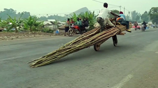 Riding Unique African Handcrafted Scooters in CONGO