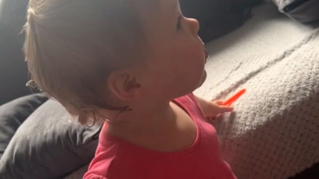 Little girl decides to be mama's girl and fetches money for mom