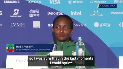 Assefa 'shocked' by Hassan's sprint to win marathon gold
