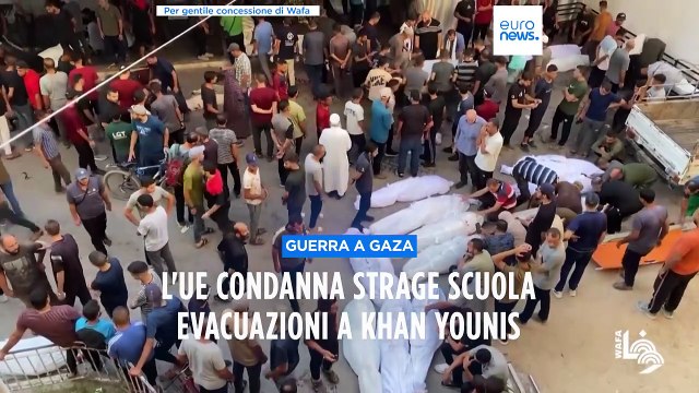 Gaza, l'Ue condanna l'attacco alla scuola: Israele ordina nuove evacuazioni a Khan Younis