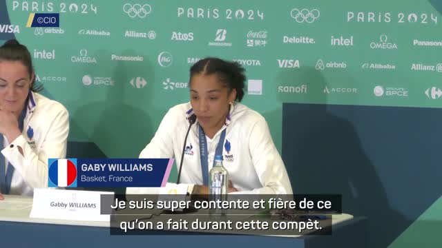 Paris 2024 - Williams : “Il ne faut pas baisser la tête car ce qu’on a fait, c’était énorme”