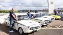 Jim Clark cars on Queensferry Crossing