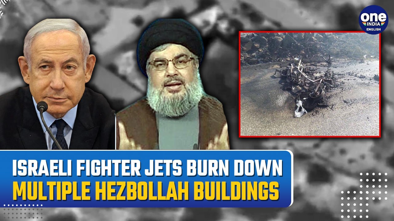 Israeli Fury Turns Lebanon Skies Red: Israeli Jets Turn Hezbollah Bases Into Ashes as Rockets Rain