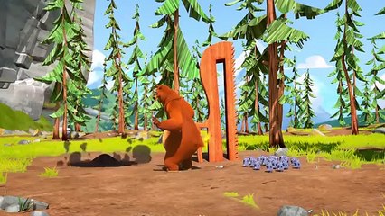 Grizzy's Adventures- Fitness, Art, Construction _ Dance - 25' Compilation -  Cartoon for Kids