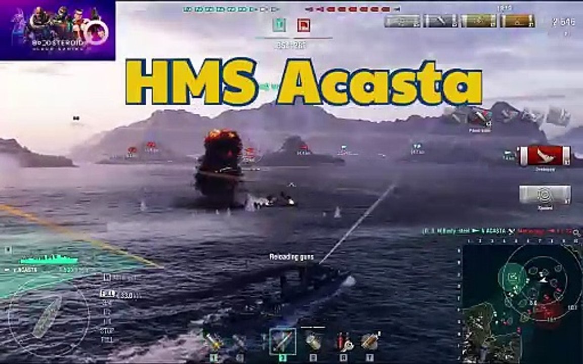 World of Warships  HMS Acasta maiden voyage  #Boosteroid #worldofwarships
