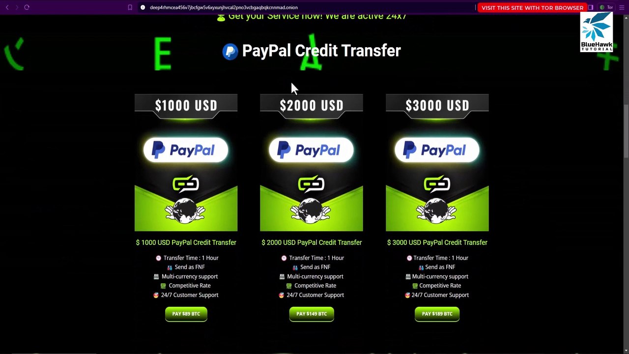 Deep Web PayPal Credit Transfer  Earn $1200 USD Tutorial 100% Legit Vendor