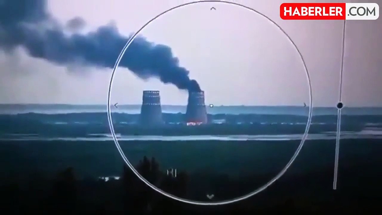 Ukrayna'nın saldırısı sonucu Zaporijya Nükleer Güç Santrali'nde yangın çıktı