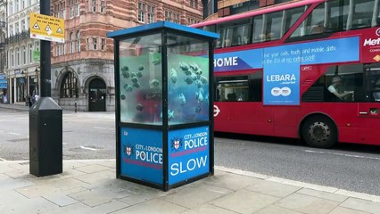 Banksy fecha com piranhas semana que transformou Londres em zoológico