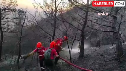 Bursa'da Orman Yangını Söndürme Çalışmaları Devam Ediyor