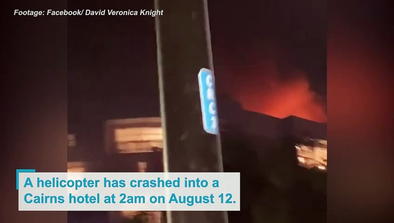 Helicopter crashes into Cairns hotel