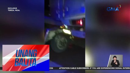 Pampasaherong jeep, inararo ang ilang sasakyan matapos mawalan umano ng preno | Unang Balita