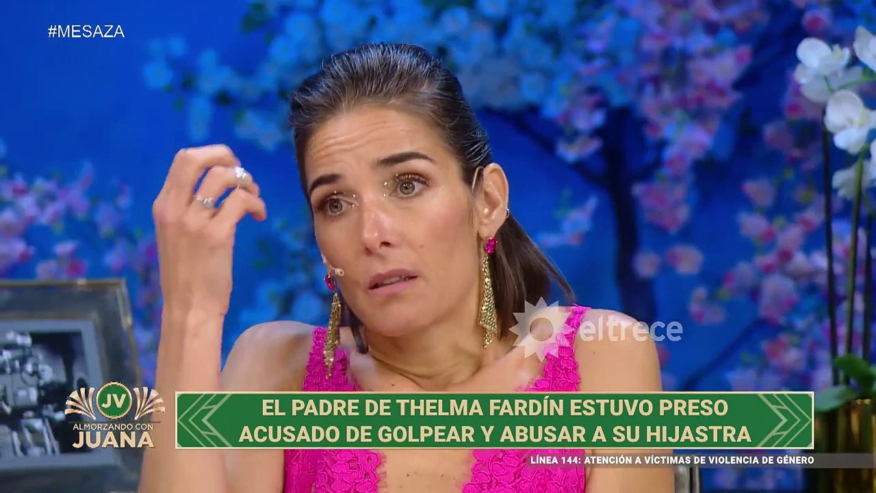La incomodidad de Thelma Fardin ante las preguntas de Juana Viale: "Son violentas"