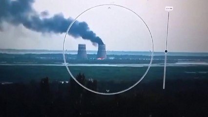 러 점령 자포리자 원전 냉각탑 화재..."폭발 가능성은 없어" / YTN