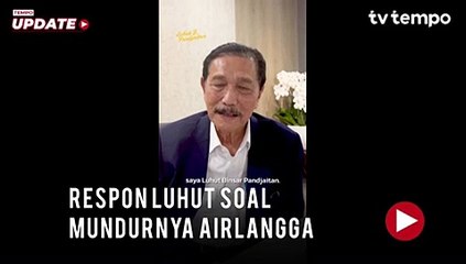 Kata Luhut soal Mundurnya Airlangga Sebagai Ketum Golkar