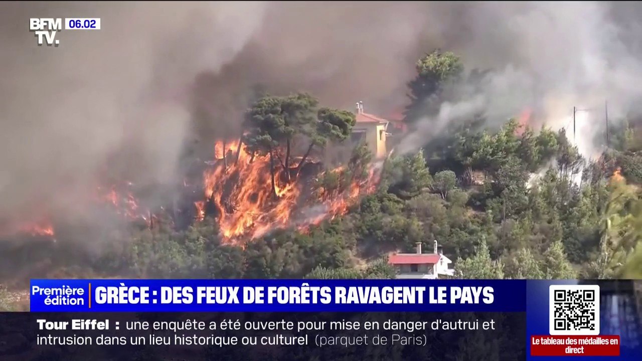 Grèce: des feux de forêts ravagent le pays