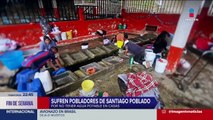 Habitantes de Santiago Tilapa sufren por no tener agua potable en sus casas