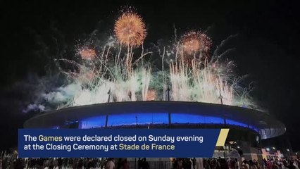 Fireworks light up Paris to end 2024 Olympics