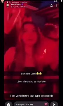 Léon Marchand se fait plaisir en boite avec l'athlète Eileen Gu