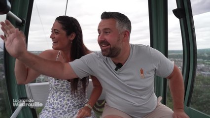 Alessia et Quentin, les deux Wadrouilleurs ont embarqué dans le téléphérique namurois
