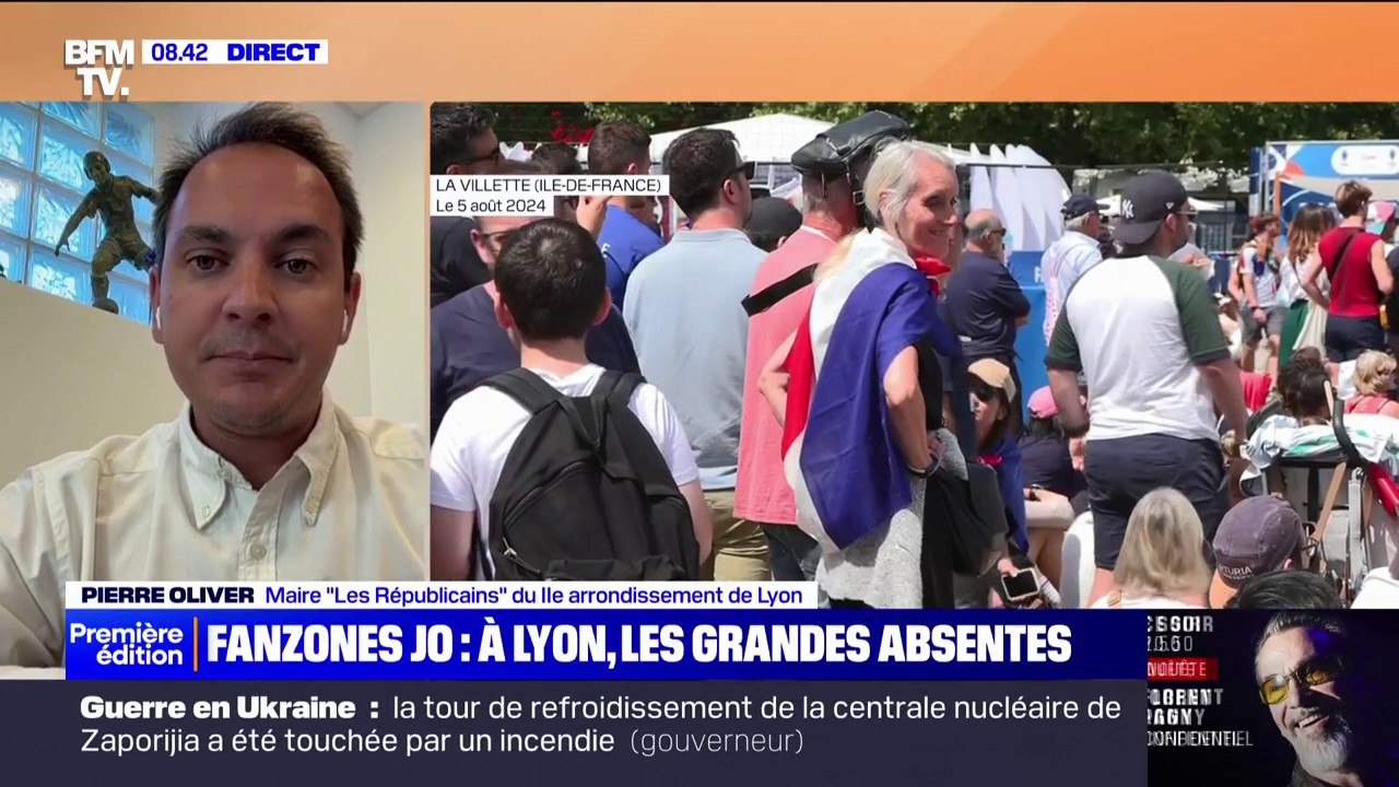 "On n'a pas eu de grandes festivités en centre-ville parce que le maire n'a pas voulu": Pierre Oliver, maire du 2e arrondissement de Lyon, dénonce l'absence de fanzones pendant les JO
