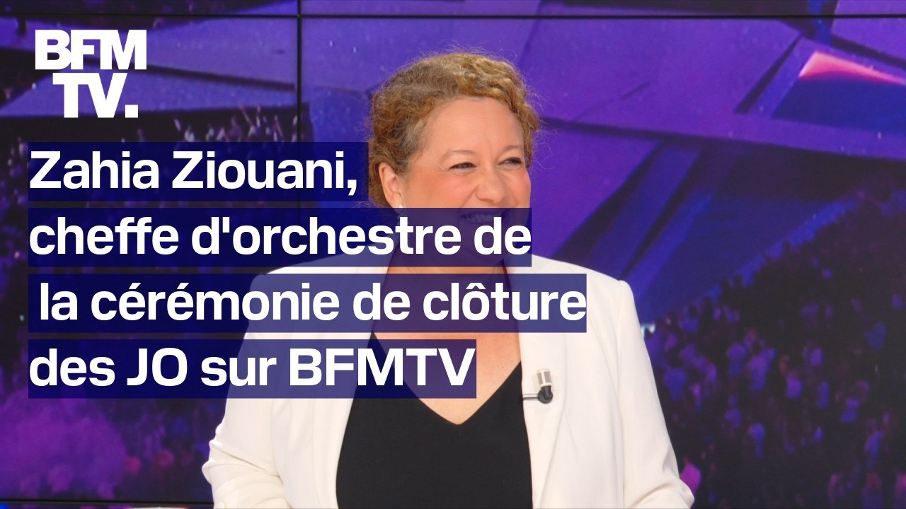 "C'était un moment inoubliable, magique", confie Zahia Ziouani, cheffe d'orchestre de la cérémonie de clôture des Jeux olympiques