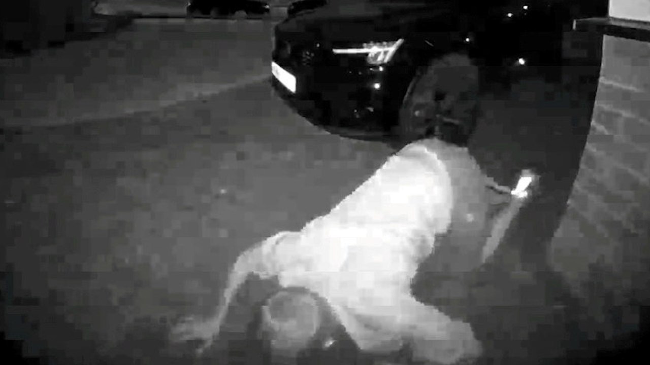 Junger Mann, der die Ausgangssperre verpasste, wurde auf dem Boden kriechend gefilmt