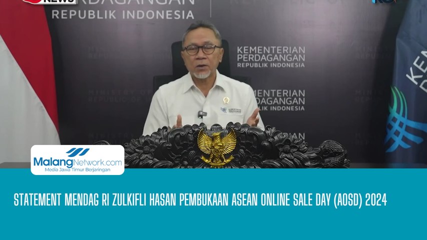 Statement Mendag RI Zulkifli Hasan Pembukaan Asean Online Sale Day (AOSD) 2024