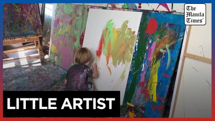 The two year old whose paintings get biddings in the hundred thousands